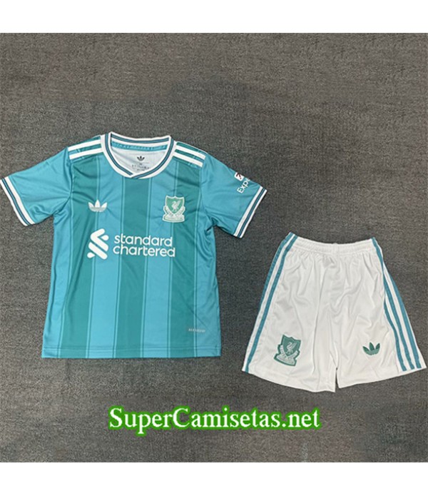 Tailandia Equipacion Camiseta Liverpool Enfant Verde 2025 2026