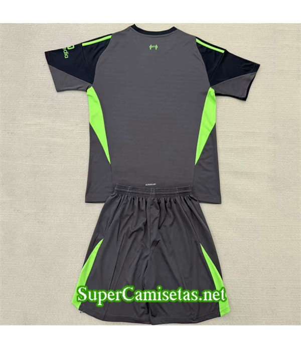 Tailandia Equipacion Camiseta Liverpool Niño Portero Negro 2025 2026