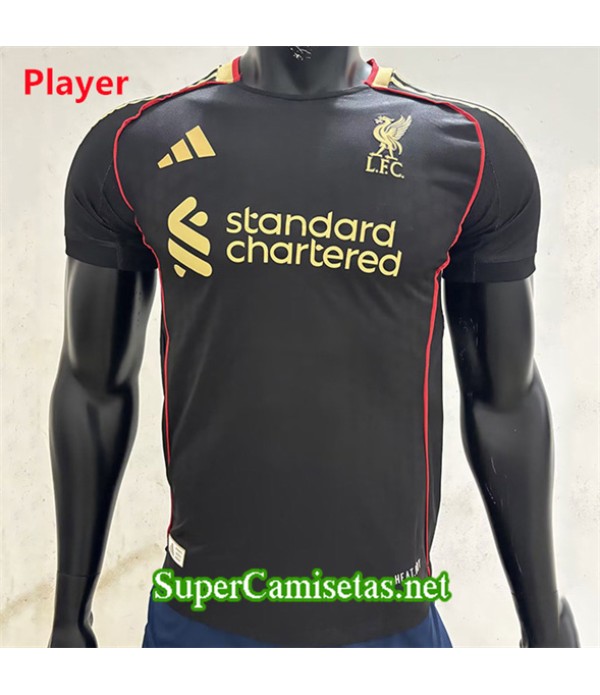 Tailandia Equipacion Camiseta Liverpool Player Negro 2025 2026