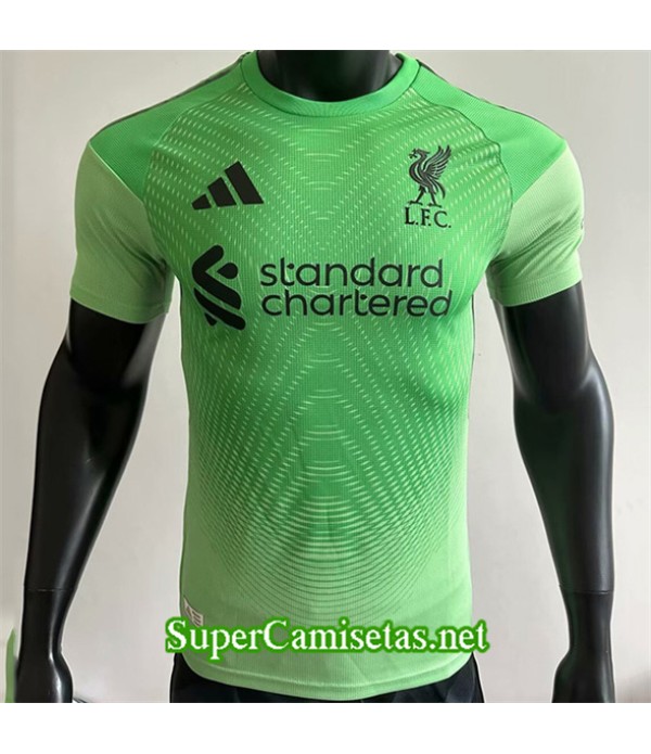 Tailandia Equipacion Camiseta Liverpool Player Portero Verde 2025 2026