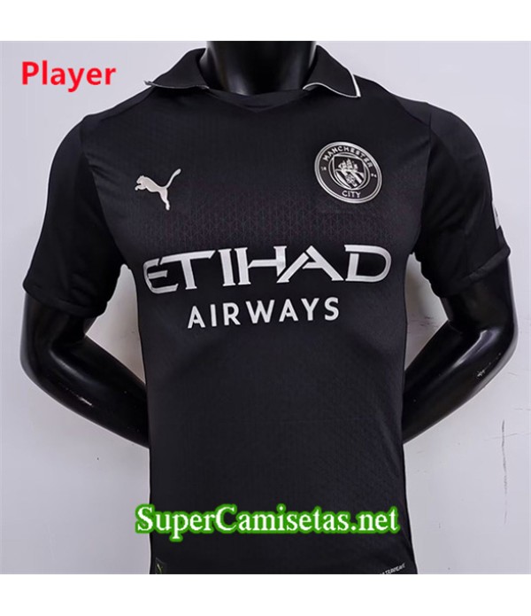 Tailandia Equipacion Camiseta Manchester City Player Negro 2025 2026