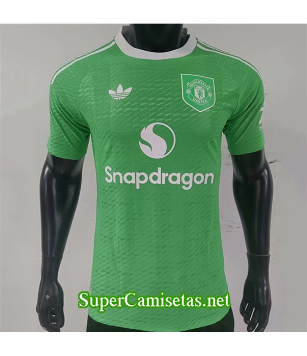 Tailandia Equipacion Camiseta Manchester United Player Portero Verde 2025 2026