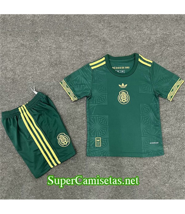 Tailandia Equipacion Camiseta México Niño Copa De Oro Verde 2025 2026