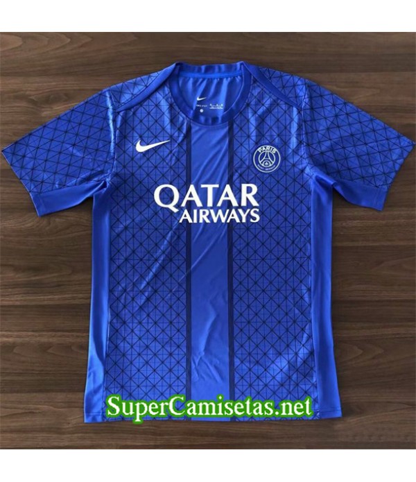 Tailandia Equipacion Camiseta Psg Training Azul 2025 2026