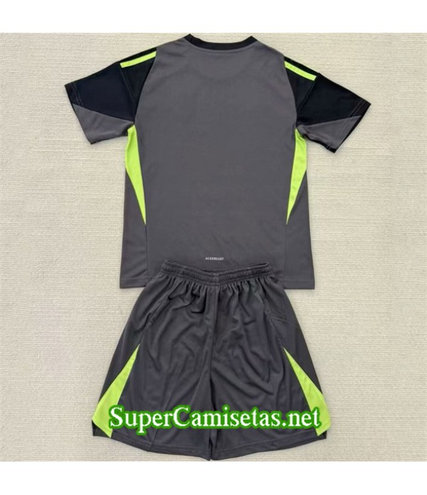 Tailandia Equipacion Camiseta Real Madrid Enfant Portero Negro 2025 2026