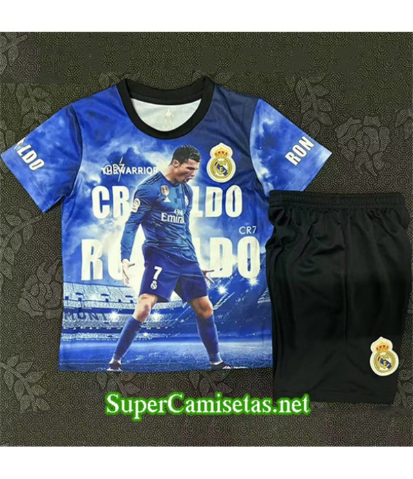 Tailandia Equipacion Camiseta Real Madrid Niño Azul 2025 2026