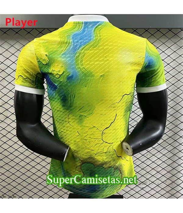 Tailandia Equipacion Camiseta Real Madrid Player Training Amarillo/vert 2025 2026