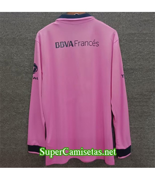 Tailandia Equipacion Camiseta Retro Boca Rosa Manga Larga 2013 14