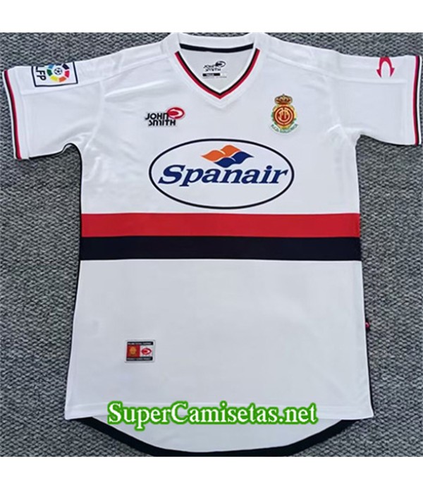 Tailandia Equipacion Camiseta Retro Mallorca Blanco 2001 02