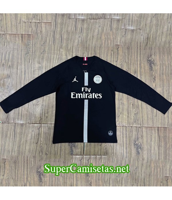 Tailandia Equipacion Camiseta Retro Psg Manga Larga Negro 2018 19