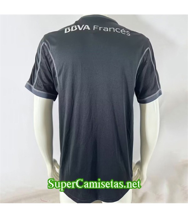 Tailandia Equipacion Camiseta Retro River Negro 75e Aniversario 2013 14