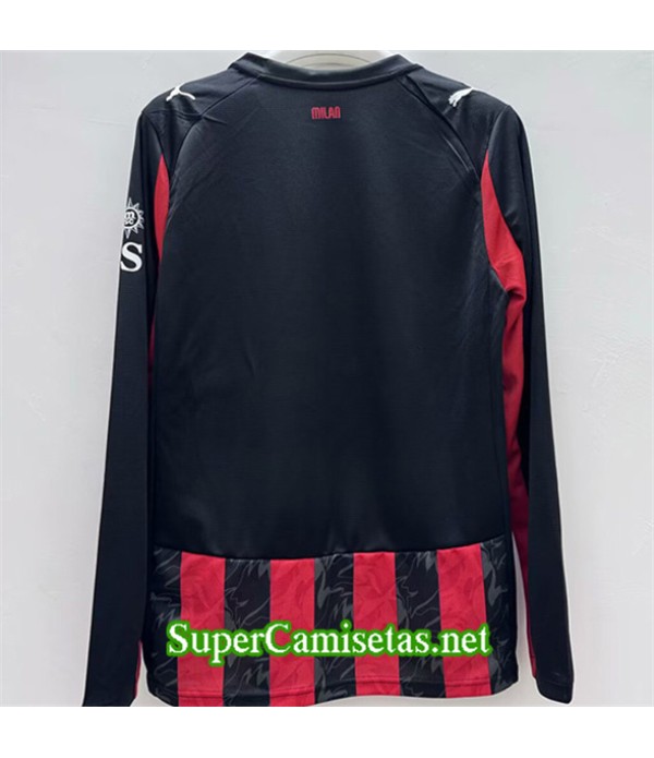 Tailandia Primera Equipacion Camiseta Ac Milan Manga Larga 2025 2026