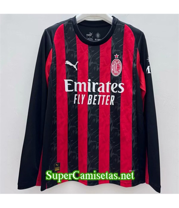 Tailandia Primera Equipacion Camiseta Ac Milan Manga Larga 2025 2026