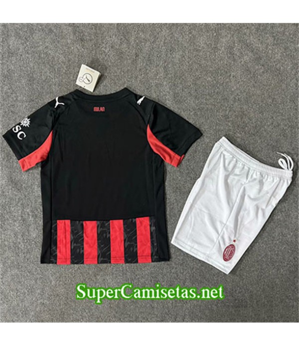 Tailandia Primera Equipacion Camiseta Ac Milan Niño 2025 2026