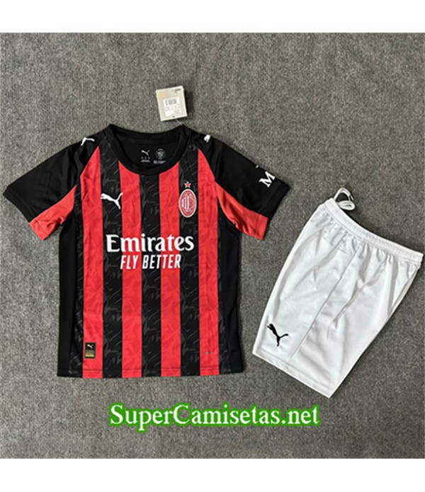 Tailandia Primera Equipacion Camiseta Ac Milan Niño 2025 2026