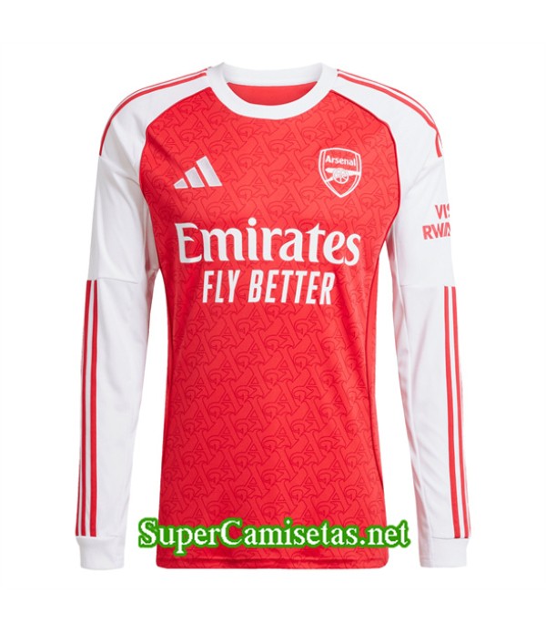 Tailandia Primera Equipacion Camiseta Arsenal Manga Larga 2025 2026