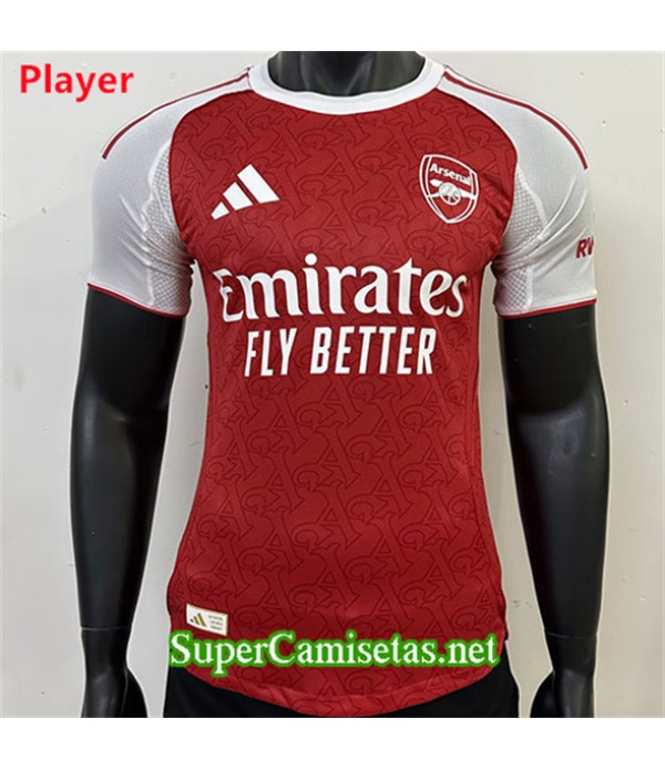 Tailandia Primera Equipacion Camiseta Arsenal Player 2025 2026