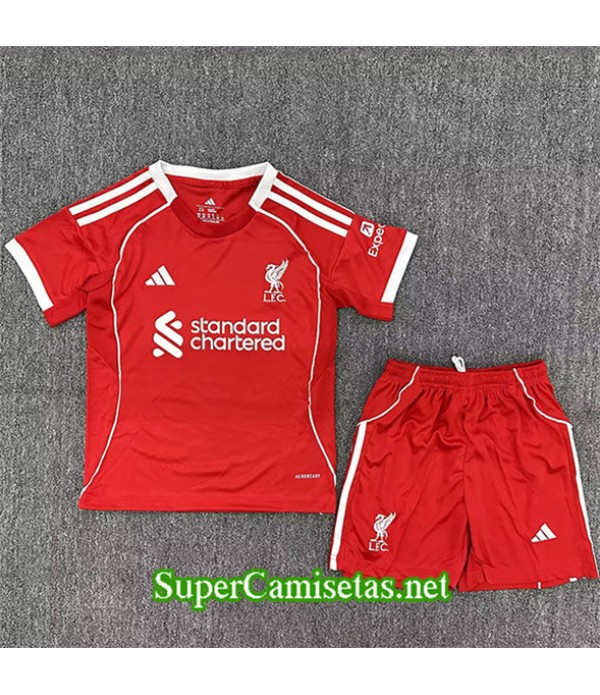 Tailandia Primera Equipacion Camiseta Liverpool Enfant 2025 2026