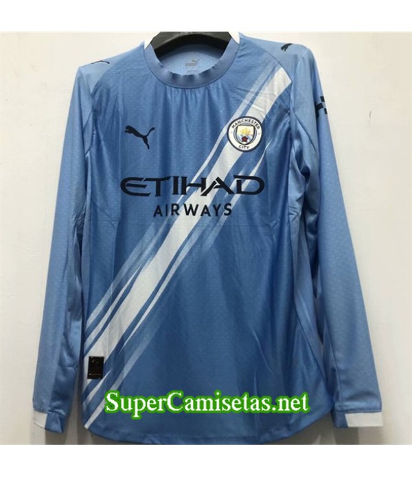 Tailandia Primera Equipacion Camiseta Manchester City Player Manga Larga 2025 2026