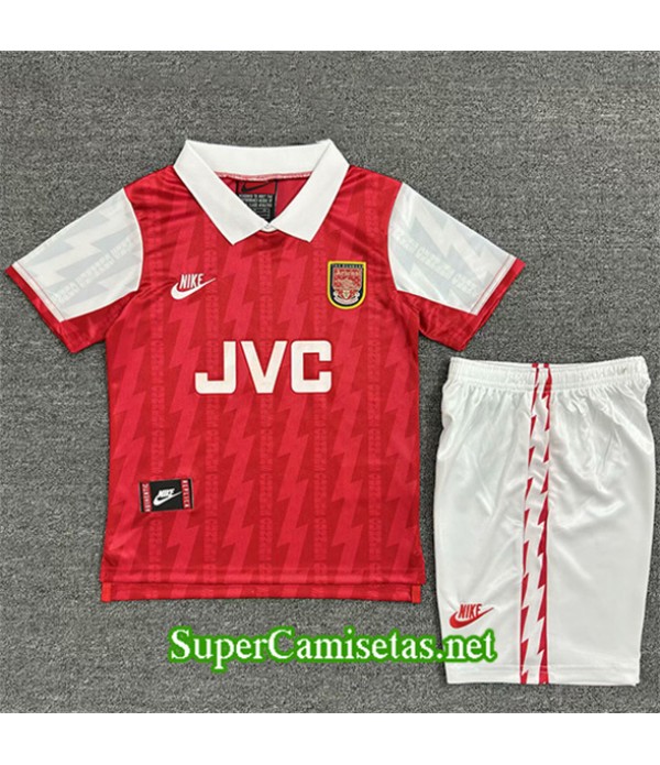 Tailandia Primera Equipacion Camiseta Retro Arsenal Niño 1994 96