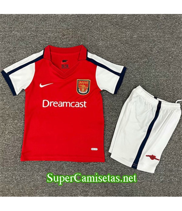 Tailandia Primera Equipacion Camiseta Retro Arsenal Niño 2000 02