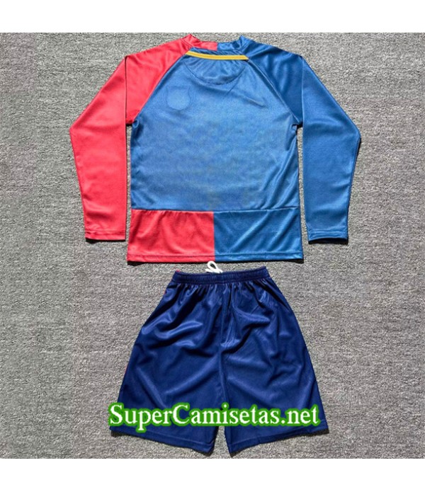 Tailandia Primera Equipacion Camiseta Retro Barcelona Niño Ucl Manga Larga 2008 09