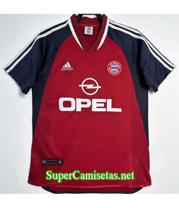 Tailandia Primera Equipacion Camiseta Retro Bayern Munich 2001 02