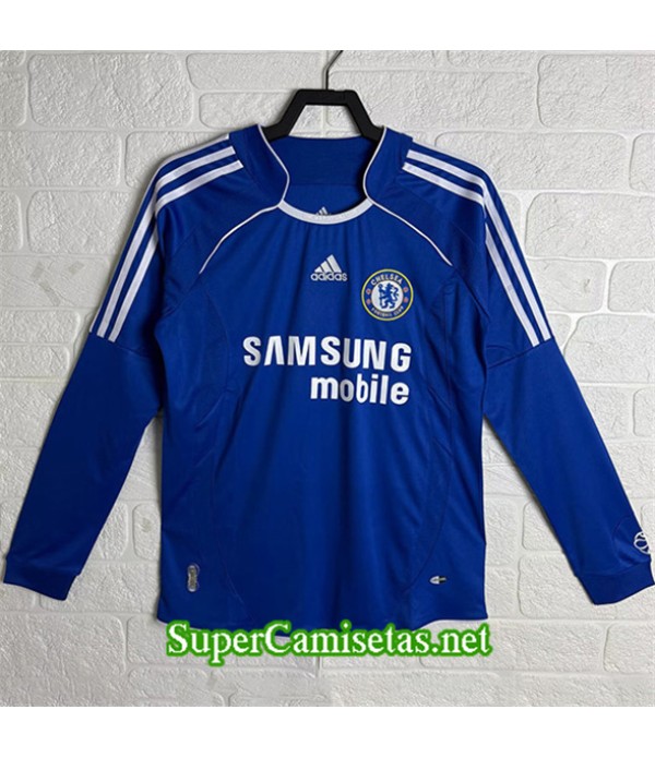 Tailandia Primera Equipacion Camiseta Retro Chelsea Manga Larga 2006 07