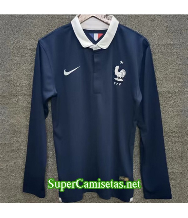 Tailandia Primera Equipacion Camiseta Retro Francia Manga Larga 2014
