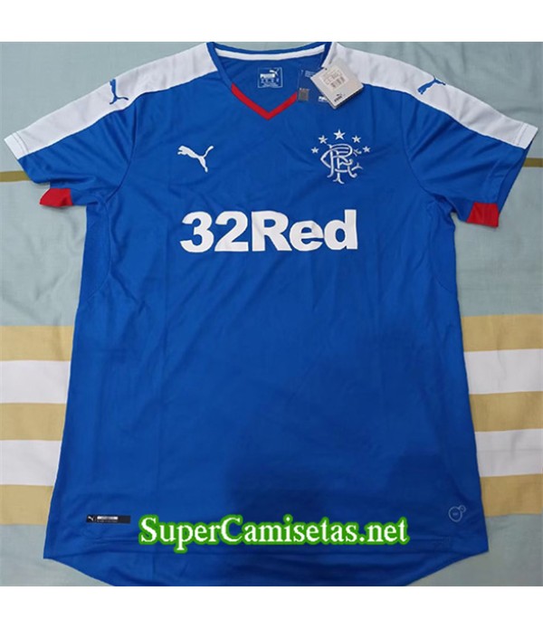 Tailandia Primera Equipacion Camiseta Retro Glasgow Rangers 2015 16