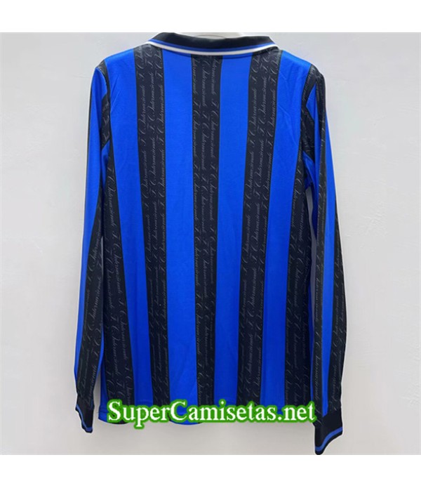 Tailandia Primera Equipacion Camiseta Retro Inter Milan Manga Larga 1997
