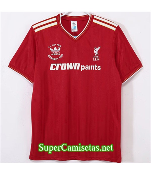 Tailandia Primera Equipacion Camiseta Retro Liverpool 1986 87