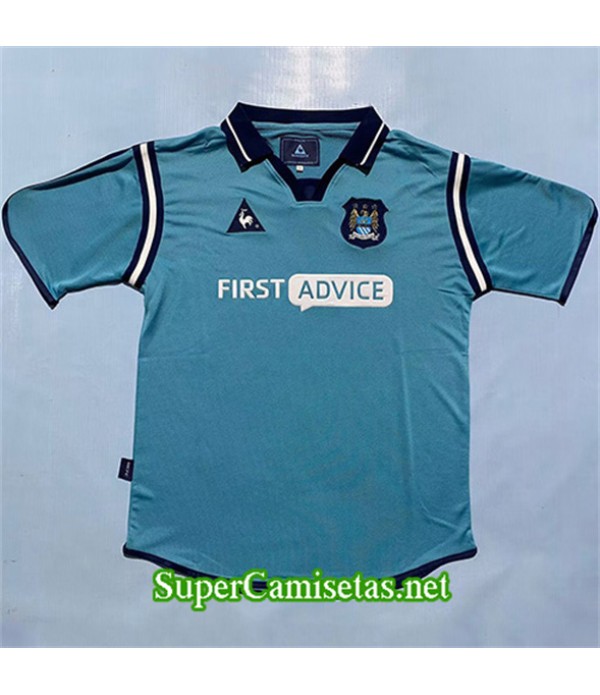 Tailandia Primera Equipacion Camiseta Retro Manchester City 2002 03