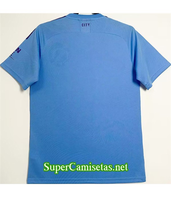 Tailandia Primera Equipacion Camiseta Retro Manchester City 2019 20