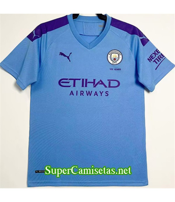 Tailandia Primera Equipacion Camiseta Retro Manchester City 2019 20