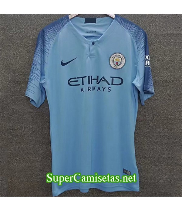 Tailandia Primera Equipacion Camiseta Retro Manchester City 2019