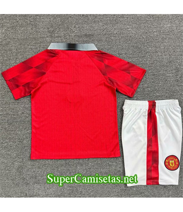 Tailandia Primera Equipacion Camiseta Retro Manchester United Enfant 1996 97