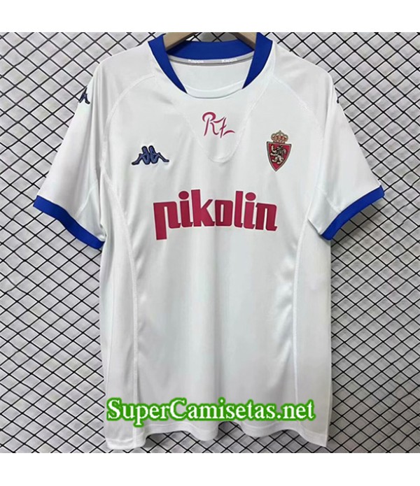 Tailandia Primera Equipacion Camiseta Retro Real Saragosse 2001 02