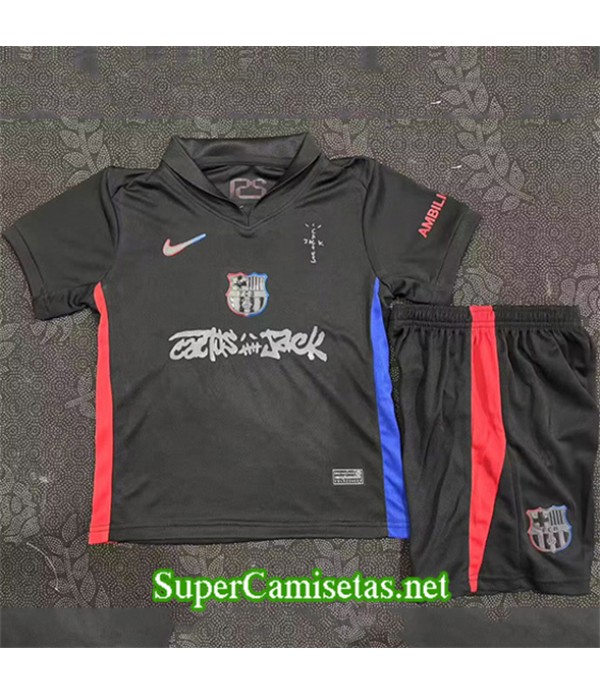 Tailandia Segunda Equipacion Camiseta Barcelona Enfant Negro 2025 2026