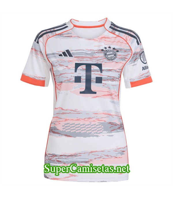 Tailandia Segunda Equipacion Camiseta Bayern Munich Femme 2025 2026