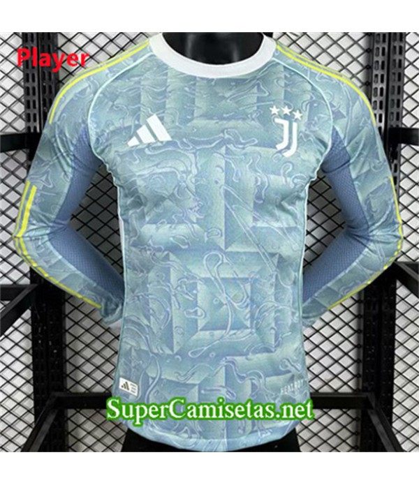 Tailandia Segunda Equipacion Camiseta Juventus Player Manga Larga 2025 2026