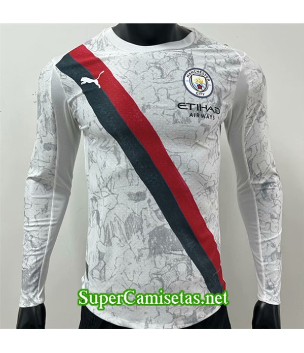 Tailandia Segunda Equipacion Camiseta Manchester City Player Manga Larga 2025 2026