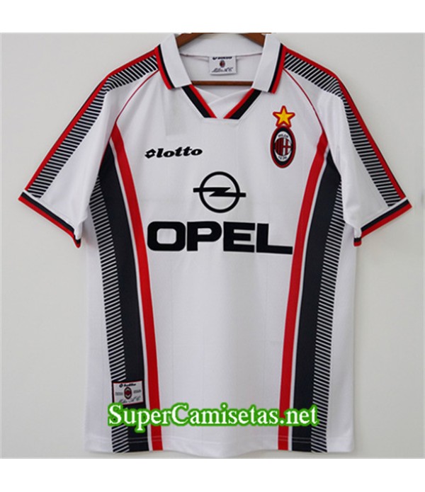 Tailandia Segunda Equipacion Camiseta Retro Ac Milan 1997 98