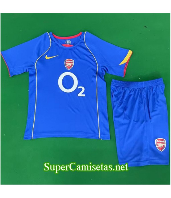 Tailandia Segunda Equipacion Camiseta Retro Arsenal Niño 2004 05