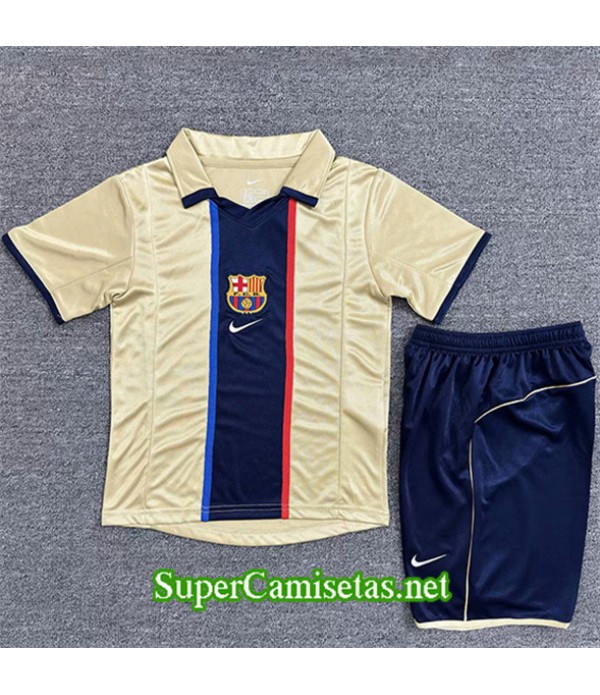Tailandia Segunda Equipacion Camiseta Retro Barcelona Niño 2001 02