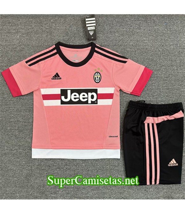 Tailandia Segunda Equipacion Camiseta Retro Juventus Enfant 2015 16