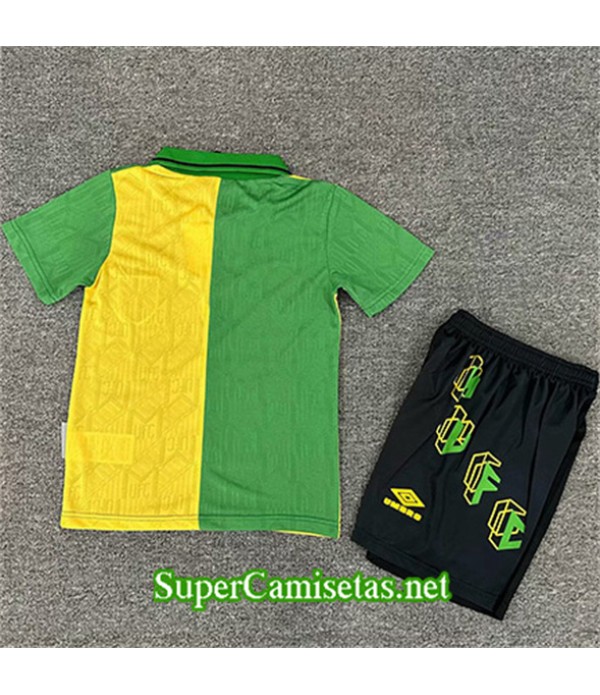 Tailandia Segunda Equipacion Camiseta Retro Manchester United Enfant 1992 94
