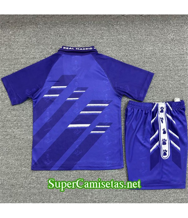 Tailandia Segunda Equipacion Camiseta Retro Real Madrid Niño 1994 96