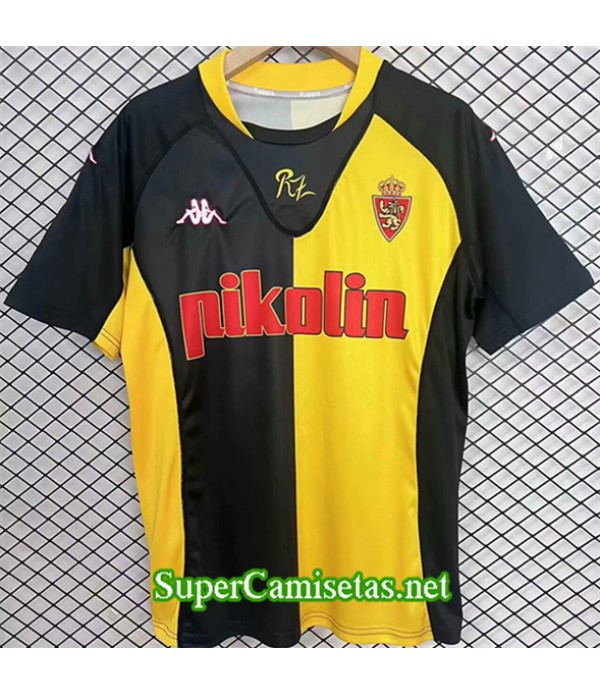 Tailandia Segunda Equipacion Camiseta Retro Real Saragosse 2001 02