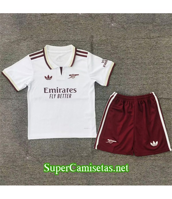 Tailandia Tercera Equipacion Camiseta Arsenal Niño 2025 2026